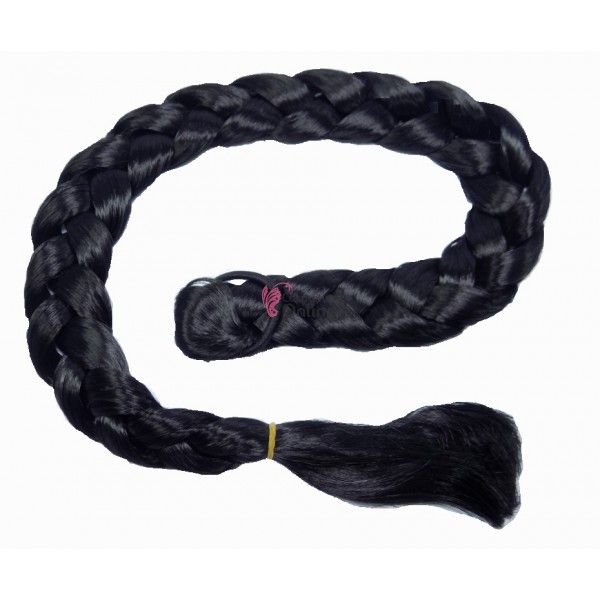 Coada de par impletita Brunet de 100cm Cod: BN100